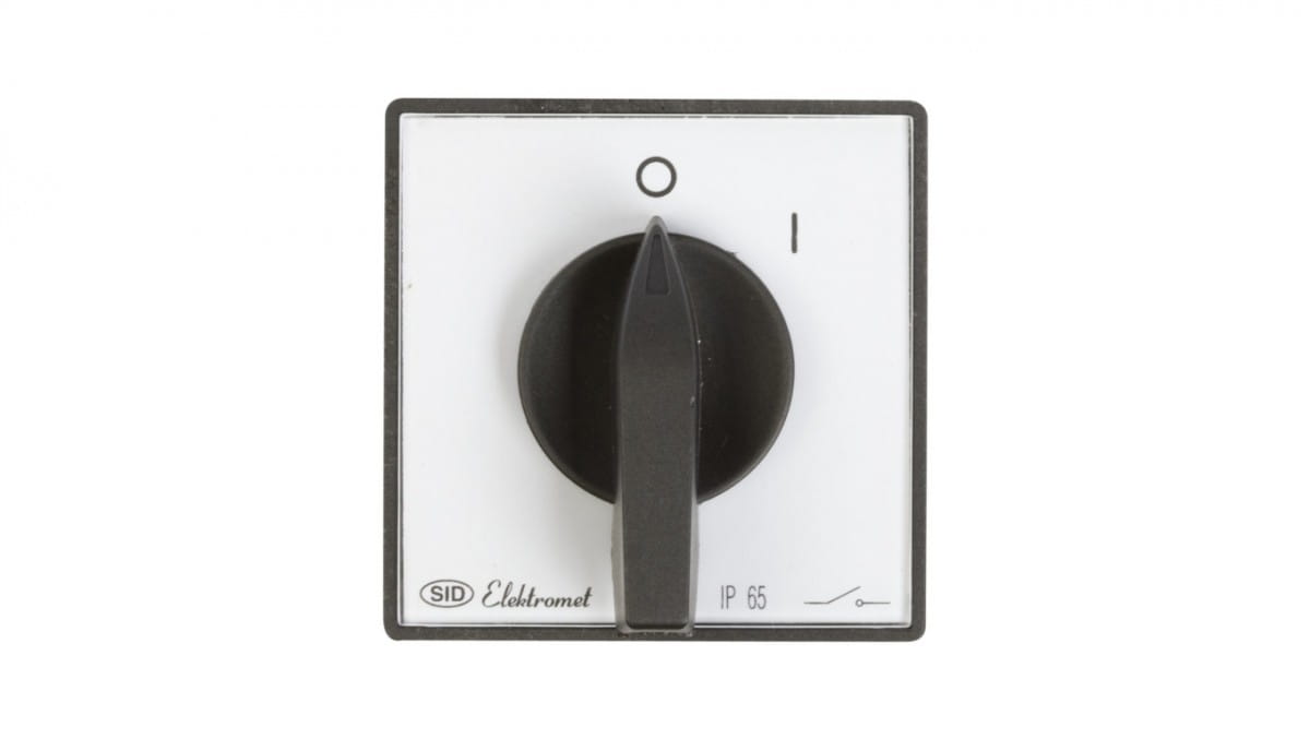 Nockenschalter 0-1 3p 16a Ip65 E16-12 Gebogen Mit Frontplatte 951601