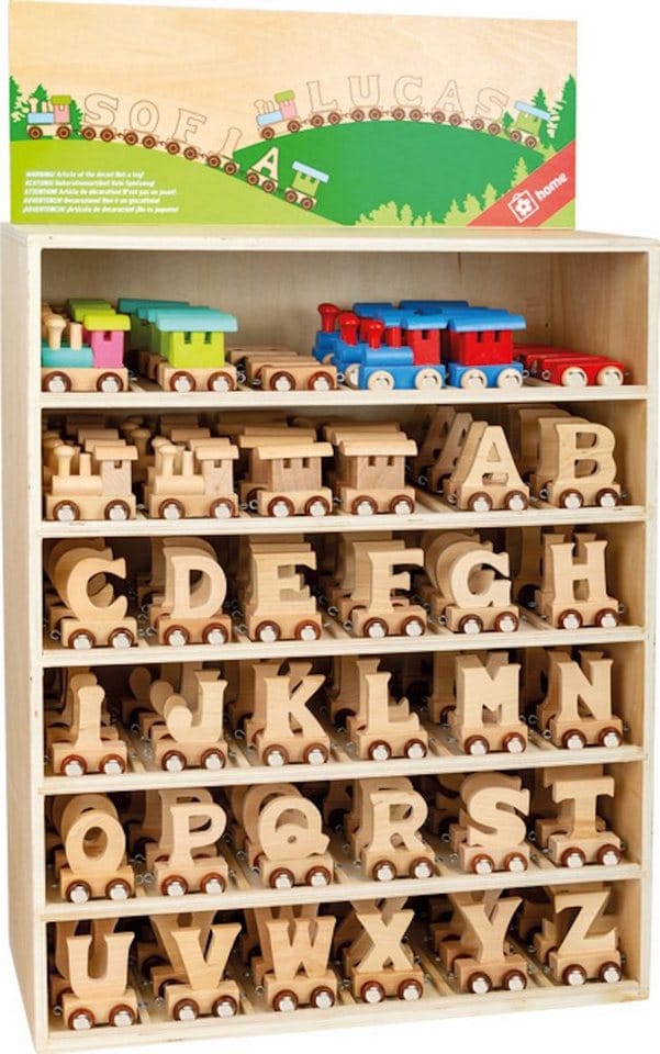 Small Foot - Wooden Letter Train Locomotive - 12 pieces