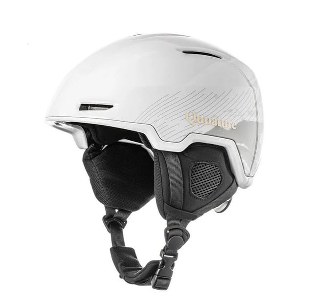 Rockbros Qunature 10130003001 Ski Helmet with Earmuffs Snowboard Size L - White