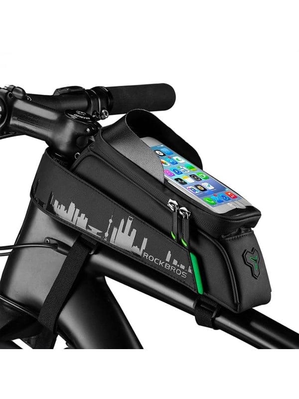 Rockbros 029-1BK bicycle bag for frame with phone cover - black