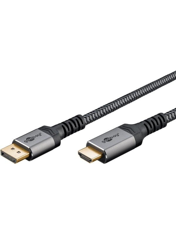 Pro Diplayport- HDMI 2.0/2.1 - 1m - Grey