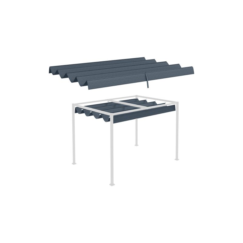 Ersatzdach Für Pergola, Ca. 3 X 2,5 M Pergola-schattenabdeckung, Pergola-dach Mit Uv-schutz, Für 3 X 2,15 M Dunkelgrau On-site