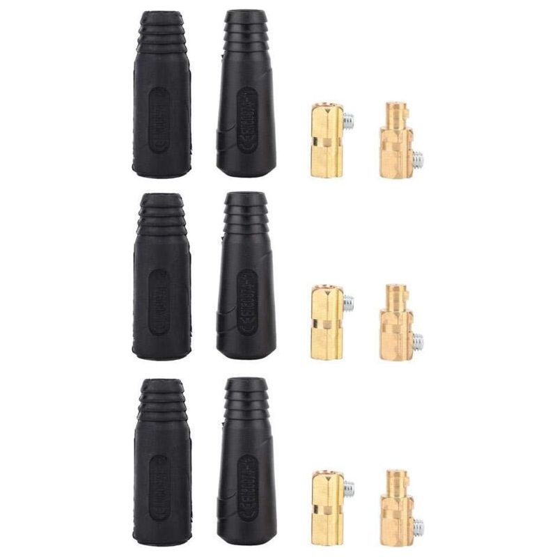 Schnellverbinder Für Kupfer- Und Gummilötkabel, Europäischer Standard 200-400 A, Verbinder Für Lötdrähte, 6 (3 Paare) (10-25)