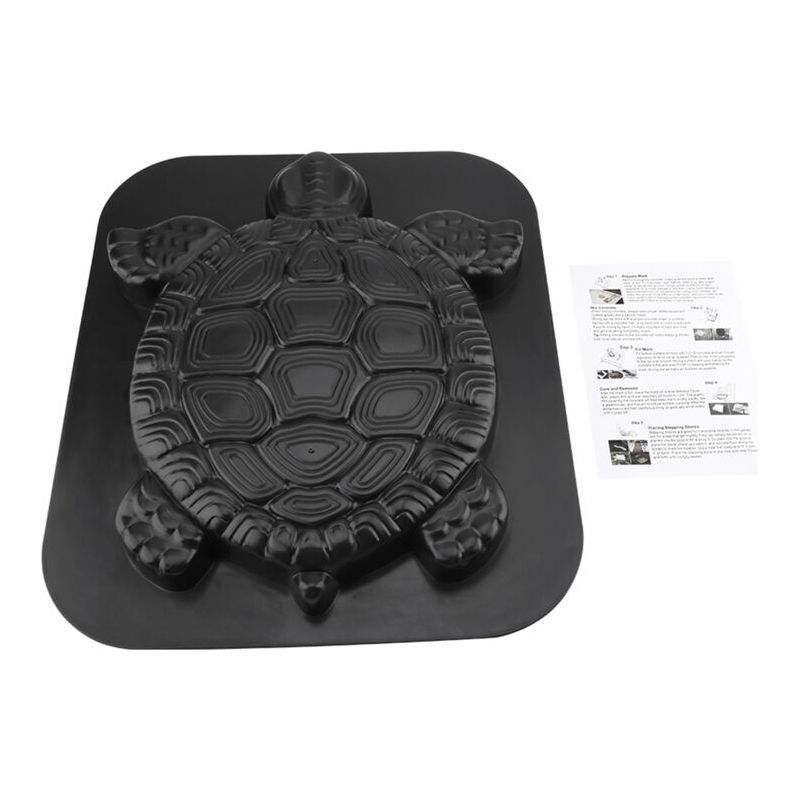 Schildkrötenförmige Kunststoff-pflasterform, Mittlere Größe, Betonpflasterform, Gartenplattenform, Gartenwegform, Gehwegform, 17,52 X 15,16 X 1,50 Zoll, Zierstein