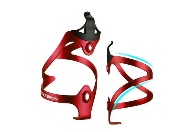 Rockbros 2017-11ARD Aluminum Bike Bottle Holder - Red