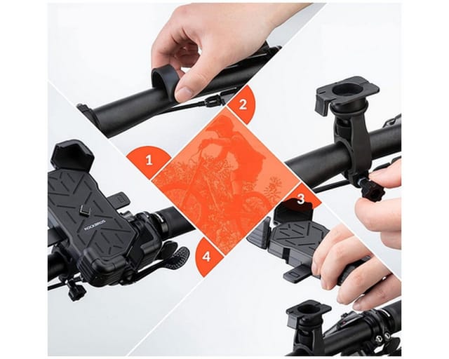 Rockbros 25210030001 Handlebar Bike Phone Holder - Black