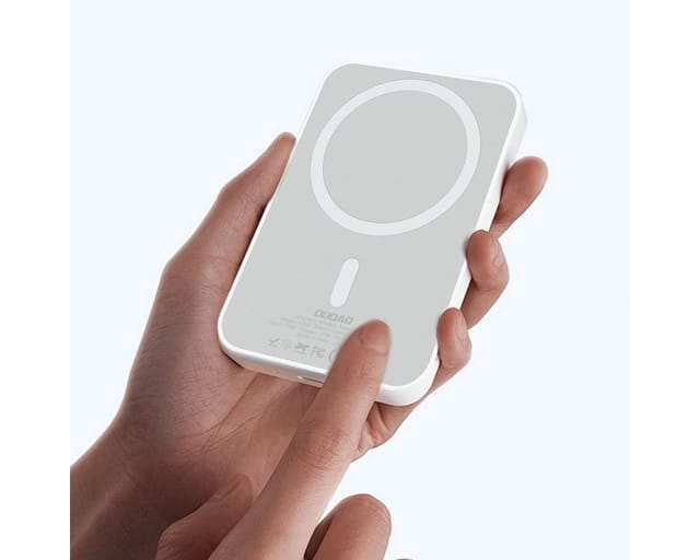 Dudao K26 10000mAh 20W USB-A / USB-C / MagSafe - White Powerbank (Akku) - Weiß - 10000 mAh
