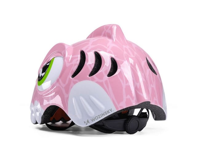 Wozinsky Children's Bicycle Helmet Dinosaur Motif 52-56 cm - Pink