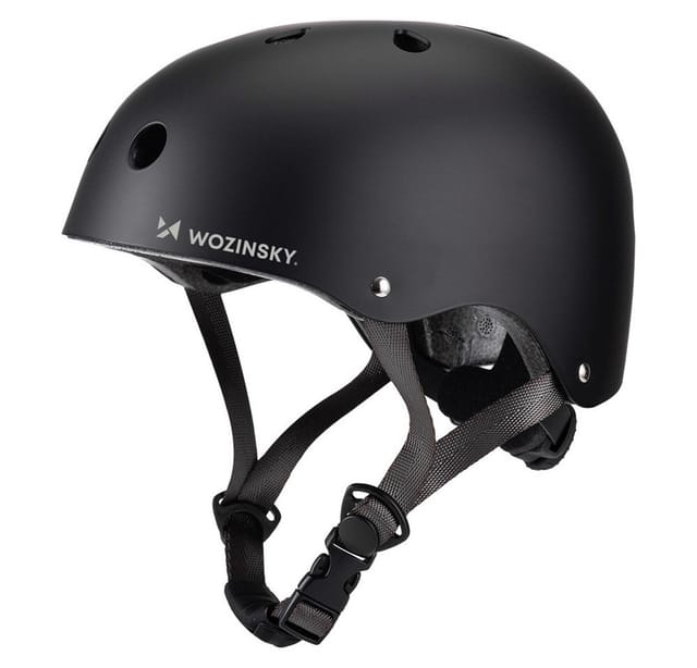 Wozinsky Lightweight BMX Bicycle Helmet/Scooter 54-58 cm - Black