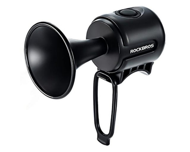Rockbros 34210002001 electronic bicycle bell - black