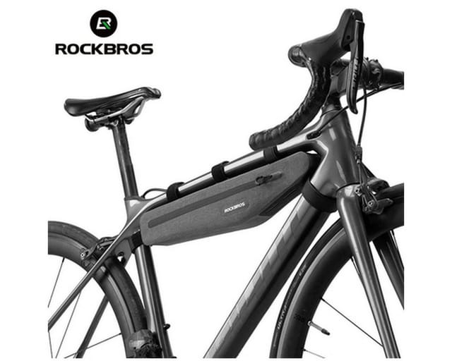Rockbros AS-052 waterproof bicycle bag for frame - gray