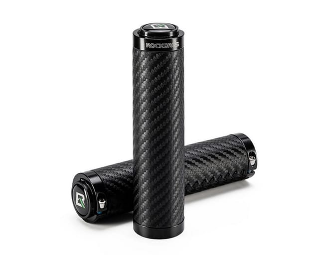 Rockbros Bike Grips Twisted Straight Anti-Slip Grips - Black