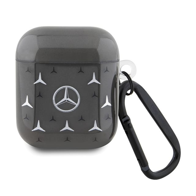 Mercedes Large Star Pattern Case for AirPods 1 / 2 - Black