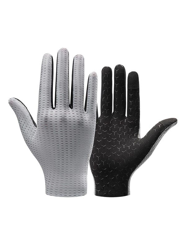 Rockbros Breathable Full Finger Cycling Gloves Size: S - Gray
