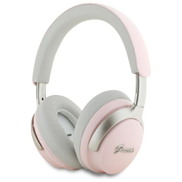 Bluetooth Over-ear Kopfhörer Guess Metal Script Logo Mit Anc Und Enc (rosa)
