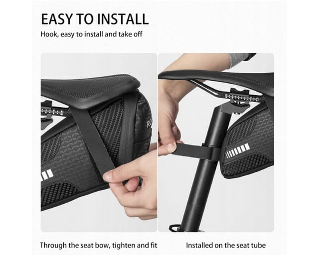 Rockbros C29-BK waterproof bicycle bag under the saddle - black