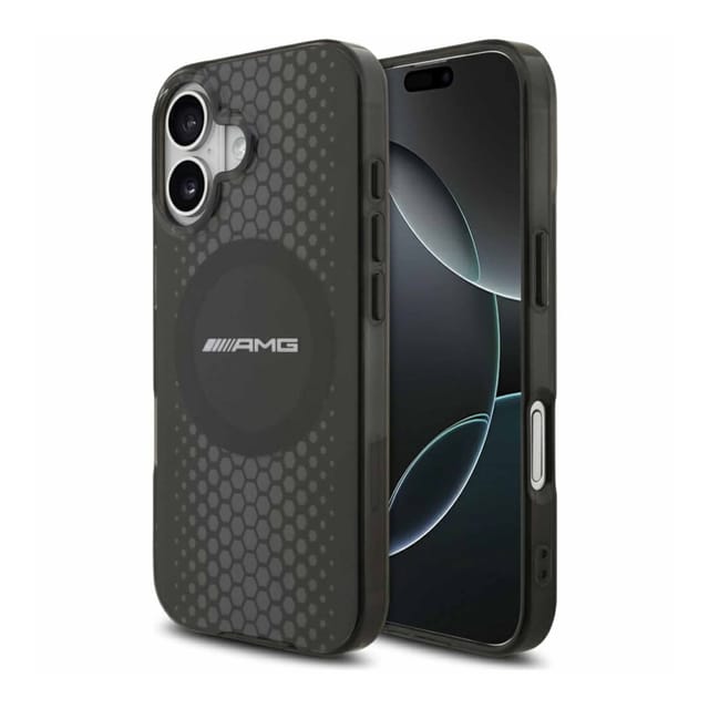 Mercedes AMG Double Layer Transparent Graphics MagSafe Case for iPhone 17 - Black