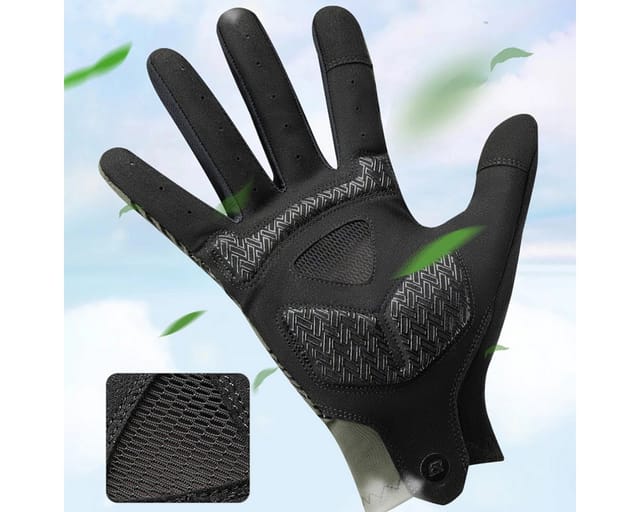 Rockbros cycling gloves spring/summer/autumn full size: L - green