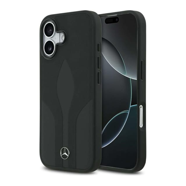 Mercedes Leather The Move MagSafe Case for iPhone 17 - Black
