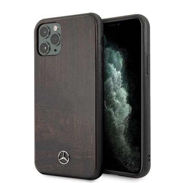 Mercedes Wood Line Rosewood iPhone 11 Pro Case - Brown