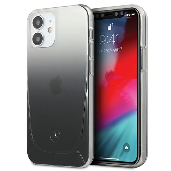 Mercedes Transparent Line Case for iPhone 12 mini - Black