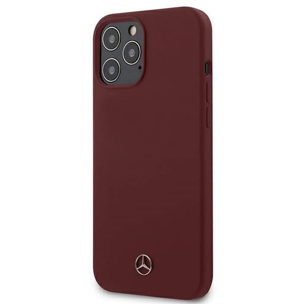 Mercedes Silicone Line Case for iPhone 12 Pro Max - Red