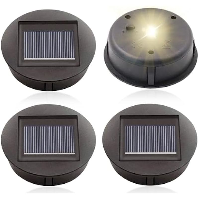 Ersatz-solarlampen, 8 Cm, Wasserdichte Led-birne, Ersatzpaneele Für Gartenlaternen Und Diy-projekte [energieklasse A+]