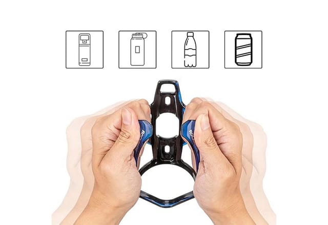 Rockbros FK338 Bike Bottle Holder - Black and Blue
