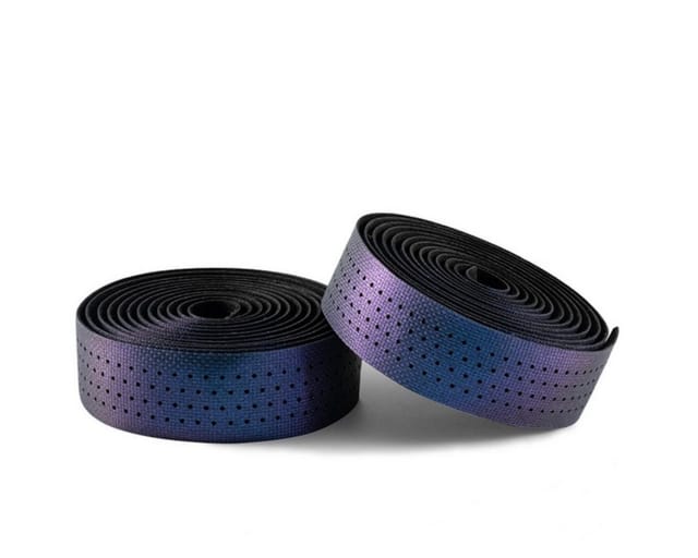 Rockbros Handlebar Tape Perforated Silicone with Chameleon Effect - Purple
