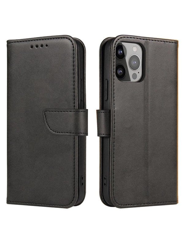 Hurtel Magnet Case for Asus Zenfone 9 Flip Cover Wallet Stand Black
