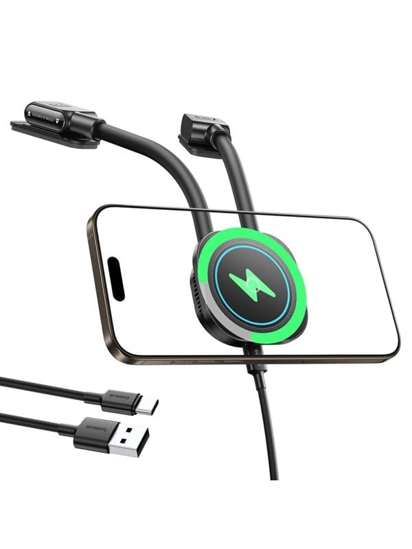 Baseus PrimeTrip C03sPro Car Holder for Dashboard with Adhesive Inductive Charger - Black