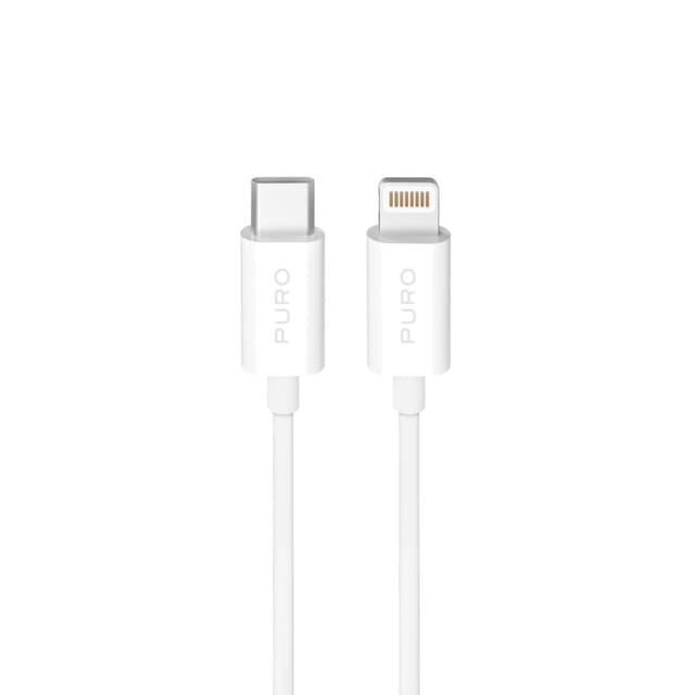 Puro TPE 20W USB-C - Lightning 3m - White