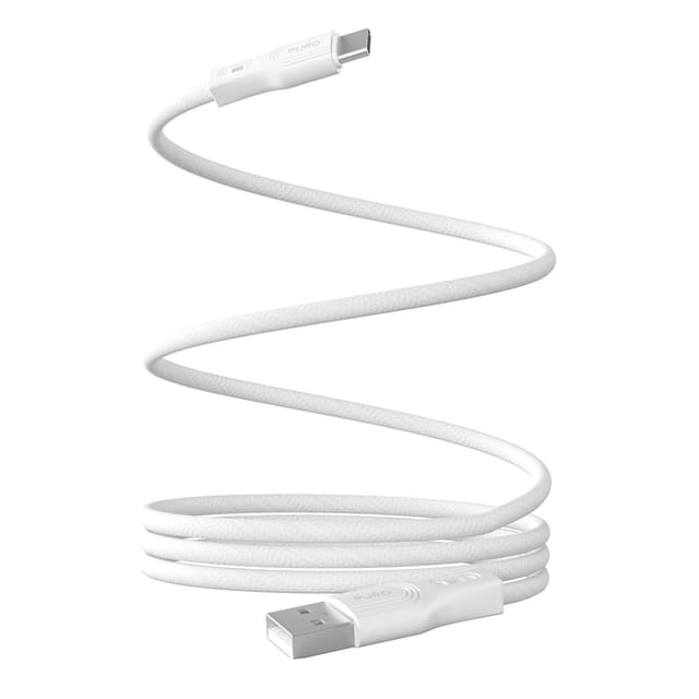 Puro Magnetic 10W Magnetic USB-A - USB-C 1m Cable - White
