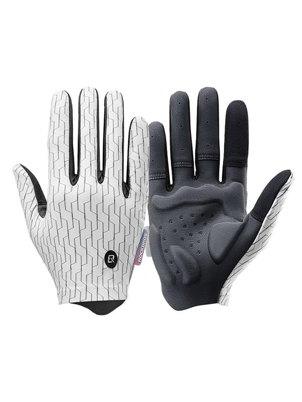 Rockbros sports gloves full spring-summer size XL - white and black