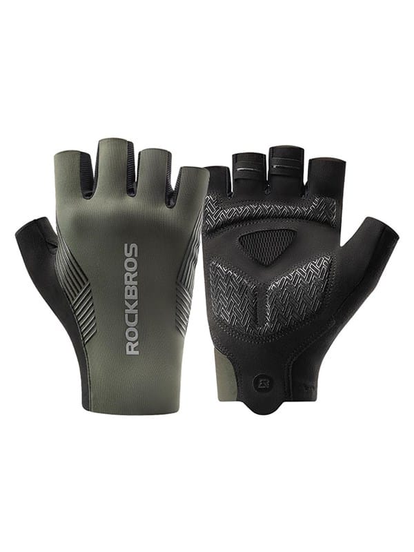 Rockbros cycling gloves spring/summer/autumn short fingers size: XXL - green
