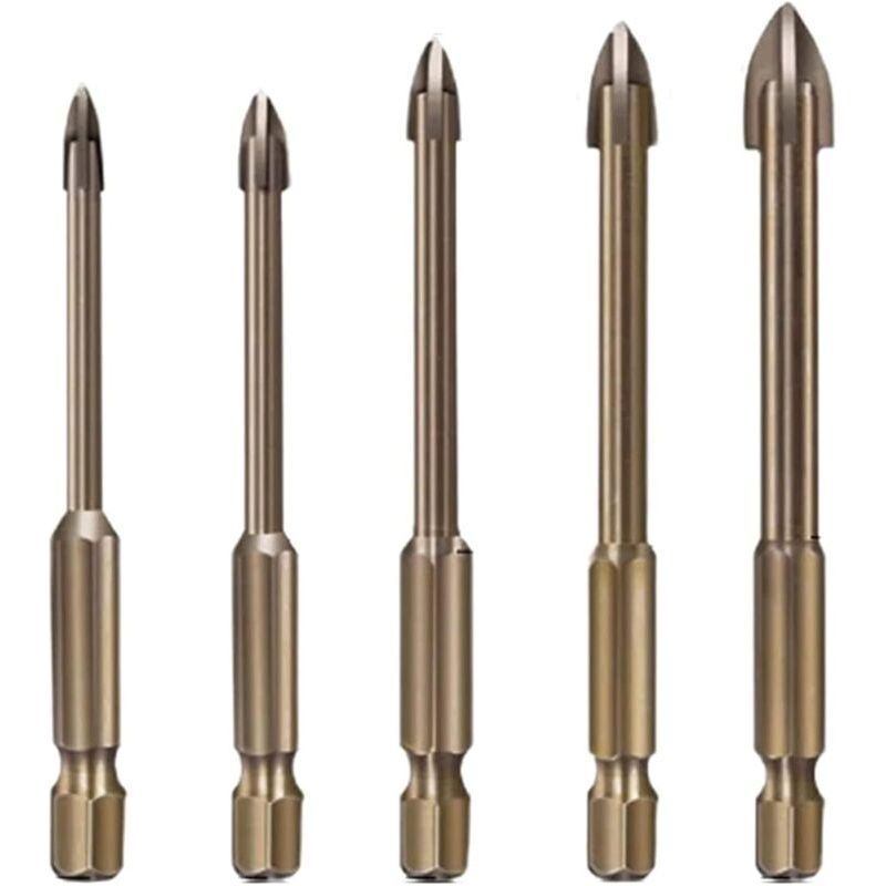 Set Mit 5 Hocheffizienten Universalbohrern – 1, Dickes, Hochhartes Zubehör
