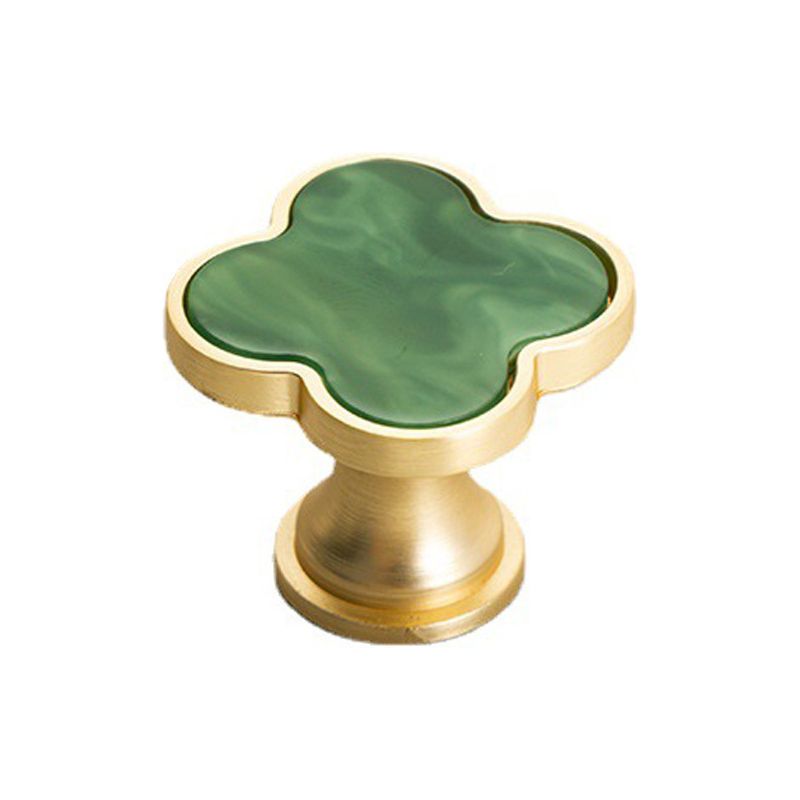 Set Mit 6 Griffen Für Möbel, Schminktisch, Schmuckkästchen, Schublade, Kleiderschrank, Weinkeller, Einlochige Tür (grün)