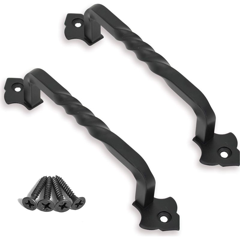 Stück 120 Mm Scheunentorgriff-zubehör, Türgriff Aus Eisen, Geeignet Für Gartentore, Schuppentüren Und Schränke Aus Holz.