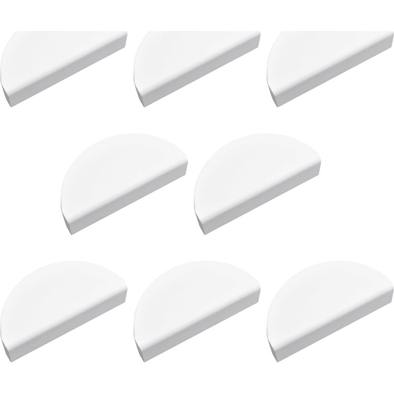 Set Mit 8 Halbmondförmigen Schubladengriffen, Halbrunden Knöpfen Aus Aluminiumlegierung, Dekorativen Türgriffen, Geeignet Für Türgriffe