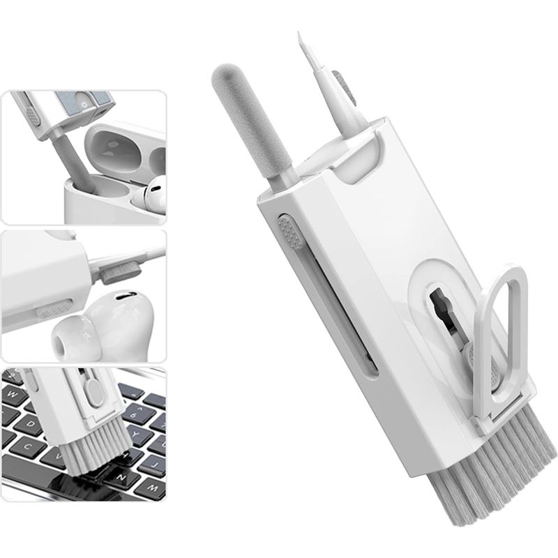 8-in-1 Elektronik-reinigungsset – Tastaturreiniger, Laptop-reinigungsset, Handy-reinigungsset (weiß)