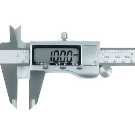 Pied À Coulisse Électronique Numérique En Acier Inoxydable 150 Mm Outils De Mesure Avec Écran Lcd Extra-large Conversion Pouces/métrique