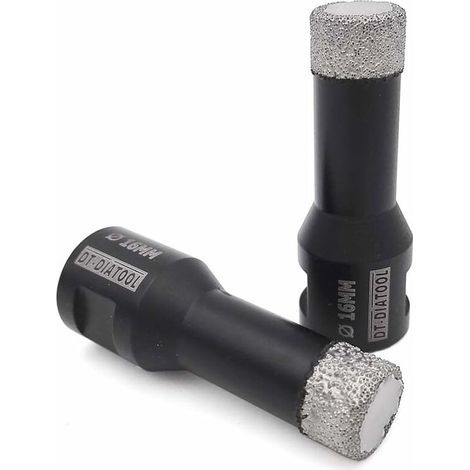 Bravix Foret Diamant 2pcs 16mm Scie Cloche Pour Forage À Sec Carrelage Porcelaine Marbre Céramique Granit