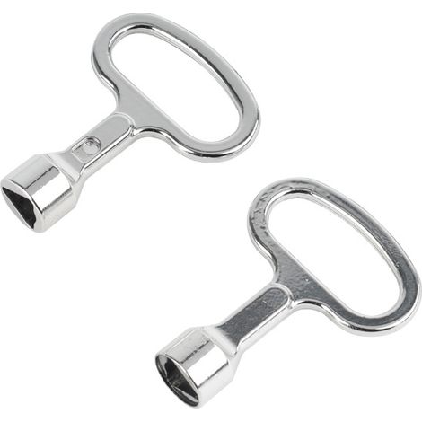 Bravix 4 Pcs Clé Triangulaire En Métal,clés Pour Compteur À Gaz Clé Robinet Purge Radiateur Clés 53.6mm