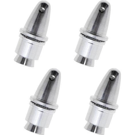Bravix Lot De 4 Adaptateurs D'hélice De 3,17 Mm En Aluminium Pour Contrôleur De Vitesse De Moteur Électrique, Accessoires Pour Moteur Électrique (ouverture De 3,17 Mm Et Axe De Sortie De 5 Mm)