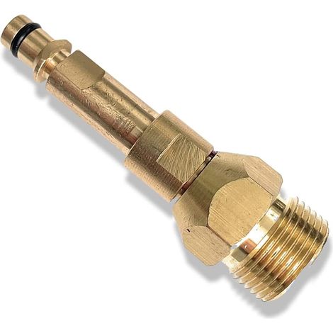 Bravix Adaptateur Quick-click Compatible Avec Les Tuyaux Haute Pression M22 X 1,5 Ig – Pour Karcher, Couronnes, Etc. – 8 Cm De Long