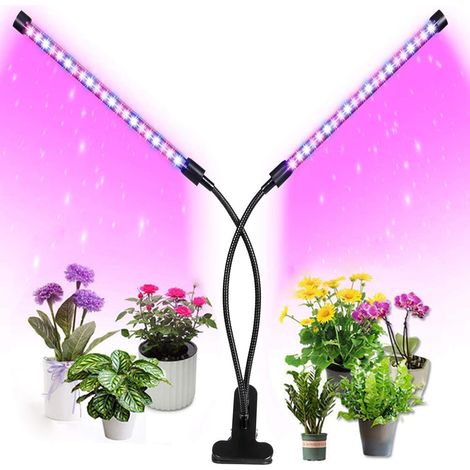 Bravix Lampes Pour Plantes Et Lampes De Jardin, Lampes De Culture À Led, Lumière À Spectre Complet, Culture De Légumes, De Légumes, De Fleurs（tube Double）
