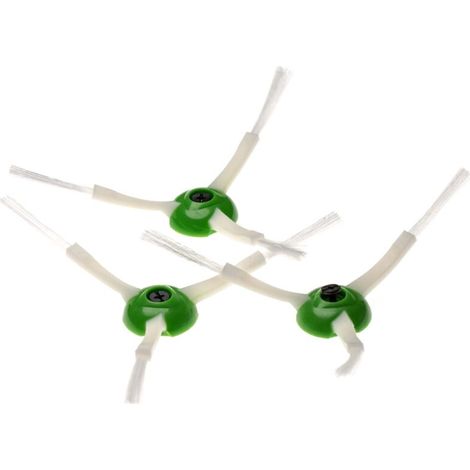 Bravix Ensemble De Brosses 3 X Brosse Latérale Pinceau Rond Compatible Avec Irobot Roomba E5, E6, E7, I7, I7 Plus, I7+ Robot Aspirateur