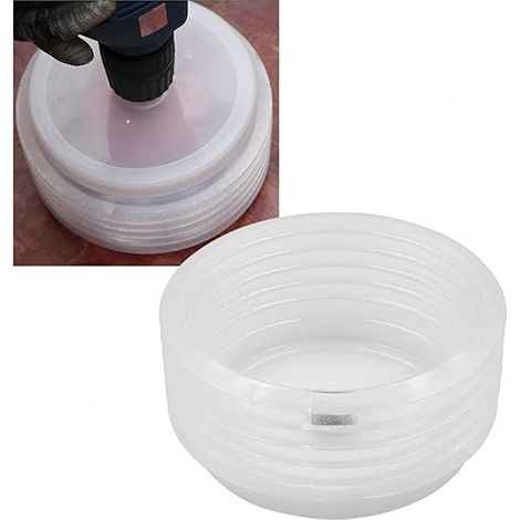 Bravix Couvercle Anti-poussière Pour Perceuse, Collecteur De Marteau Électrique, Accessoires Scie Cloche, Collecteur Poussière Perceuse D'Étanchéité Pour Outil Électrique Pour Scies Cloche Bimétal/ver