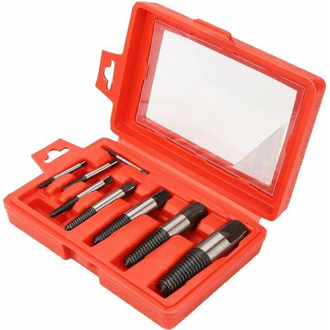 Bravix Extracteur De Vis De Boulon Endommagé, 8pcs (3mm-50mm) Extracteur En Acier De Chrome Vanadium Pour Enlever Les Boulons Et Vis Endommagés