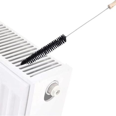 Bravix 72cm Brosse Pour Radiateur En Poils De Chèvre - La Brosse Avec Longue Tête De Brosse Pour Radiateurs